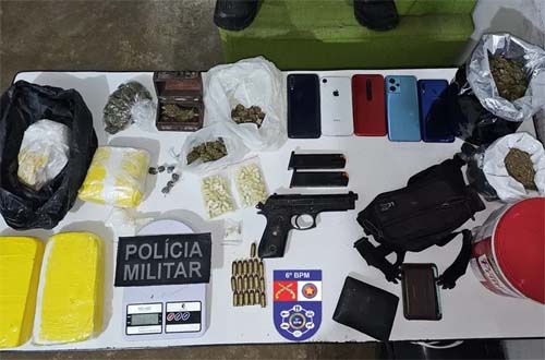 Quatro pessoas são detidas com armas e 3 kg de drogas durante operação em Japaratinga