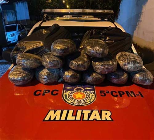 Policia Apreende mais de 30 quilos de Maconha no Povoado Riacho Velho em Marechal Deodoro