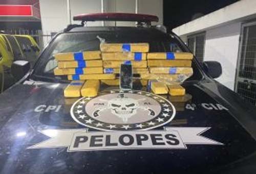 Idoso é flagrado com quase 15 kg de maconha dentro de mala na feira de Atalaia