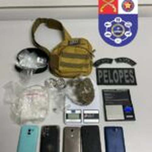 Polícia Militar apreende a droga e prende os suspeitos em operação no Povoado Poxim, Coruripe