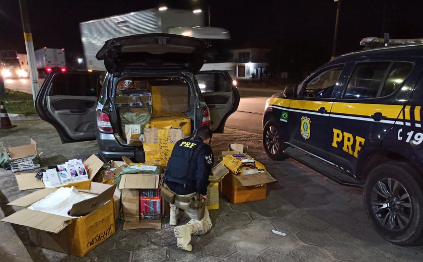 PRF apreende quase 10 mil produtos sem nota fiscal em São Sebastião