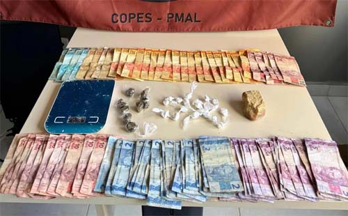 Operações da Polícia Militar de Alagoas resultam na apreensão de dezenas de armas e grande quantidade de drogas em uma semana