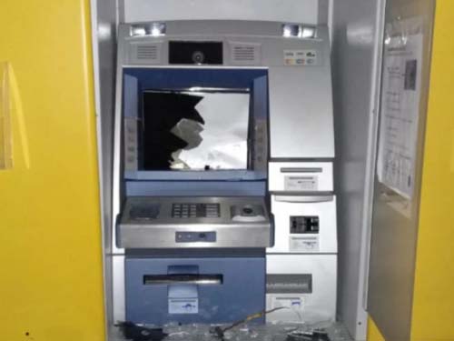 Homem é preso após ser flagrado tentado arrombar caixa eletrônico em banco do interior