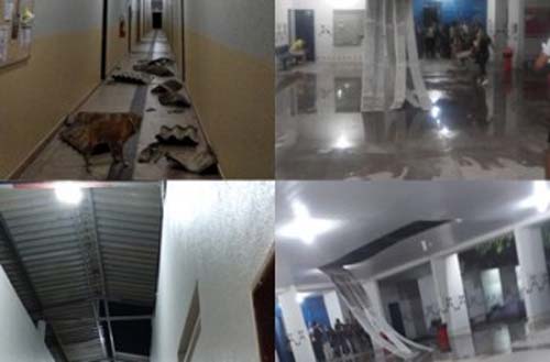 Vídeo. Chuva e ventania destroem telhados da Uneal e da Ufal em Arapiraca