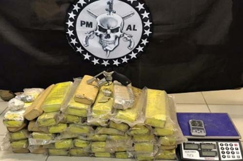 BOPE apreende mais de 40 quilos de maconha, em Arapiraca