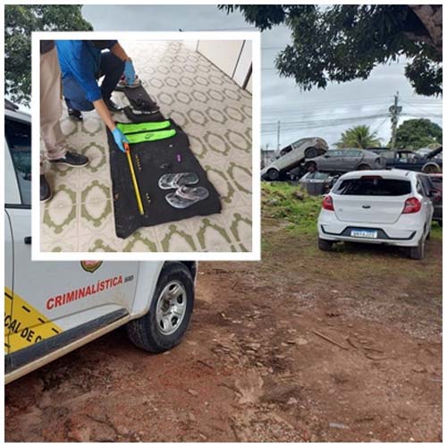 IC faz perícia em carro utilizado por acusados de homicídio