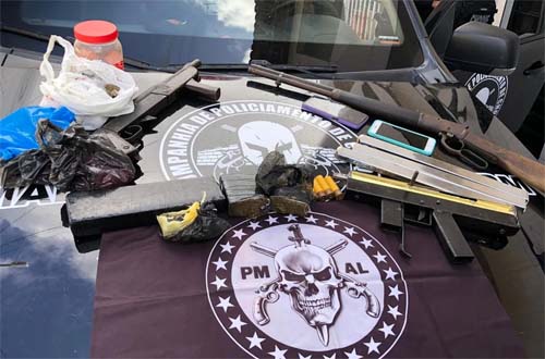 Polícia Militar apreende mais de 20 armas de fogo durante operações em Alagoas