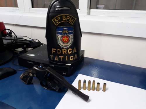 Polícia Militar retira de circulação cinco armas de fogo