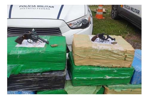 PM apreende 500kg de drogas do Comando Vermelho e Comboio do Cão no DF