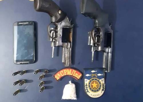 Jovens são detidos com armas e drogas em Colônia Leopoldina