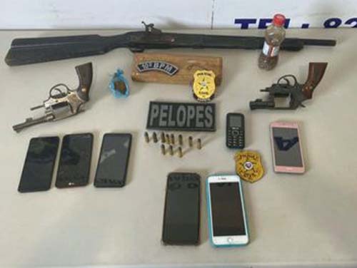 Operação prende suspeitos de tráfico de entorpecentes e posse ilegal de arma de fogo