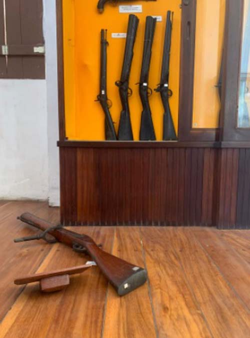 Uma das armas furtadas é devolvida ao Instituto Histórico
