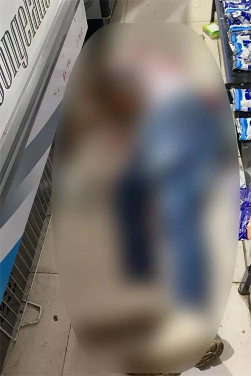 Suspeito de assalto é morto por cliente dentro de mercadinho no Clima Bom