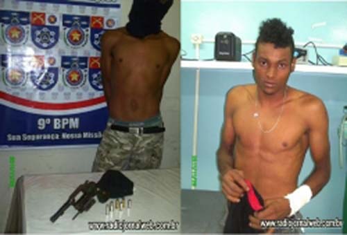 Acusados de assalto, jovem e menor são detidos pela PM em Piranhas