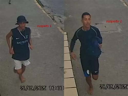 Polícia Civil divulga fotos de indivíduos suspeitos de homicídio ocorrido na orla de Pajuçara