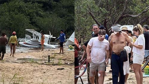 Pequeno avião cai no Rio Negro próximo a Paricatuba e deixa duas pessoas levemente feridas