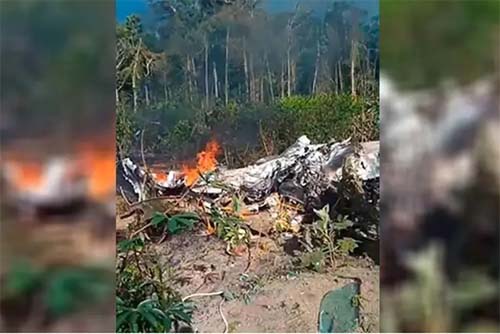Avião com traficantes cai após ser interceptado por caças da FAB na região amazônica