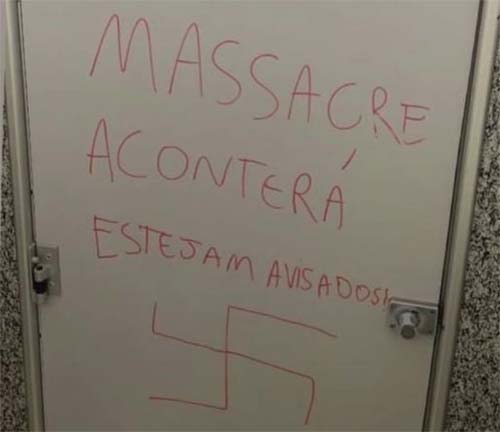 SP: colégio aciona polícia por ameaça de massacre pichada em banheiro