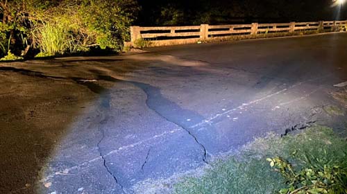 Trecho da ponte que liga Maceió a Recife apresenta rachaduras depois das chuvas