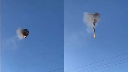 Piloto diz que maçarico causou incêndio em balão que caiu em SC e deixou oito mortos