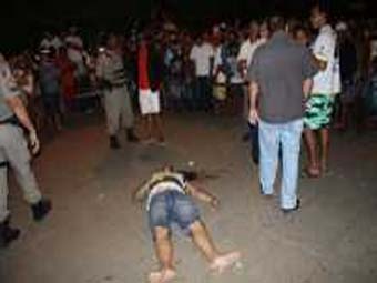Homem é executado a tiros no centro de Batalha 
