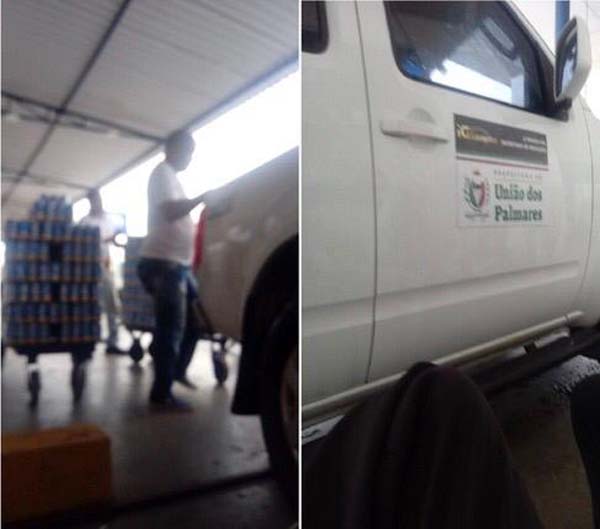 Veículo de prefeitura de União dos Palmares é flagrado carregando cerveja
