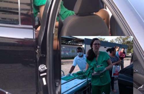 Bebê nasce em carro de aplicativo, no estacionamento do HU em Maceió