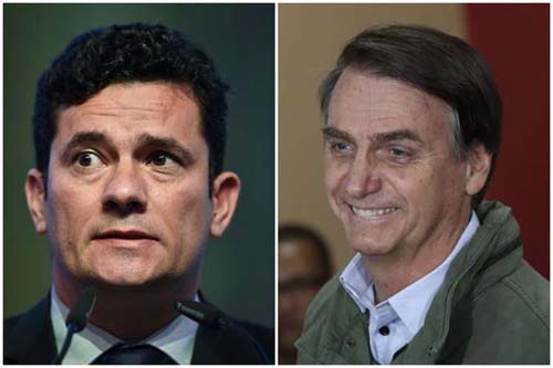 Bolsonaro sinaliza intenção de nomear Sérgio Moro como ministro da Justiça