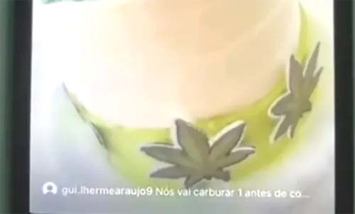 Polícia interrompe festa em União dos Palmares após vídeo mostrar bolo com temática de maconha