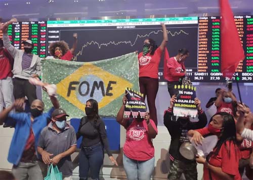 Movimentos sociais ocupam Bolsa de Valores contra desemprego e inflação