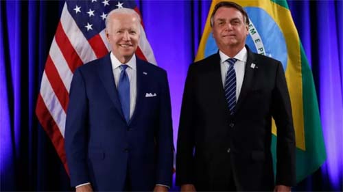 Após encontro com Biden, Bolsonaro expressa empolgação com americano, dizem auxiliares