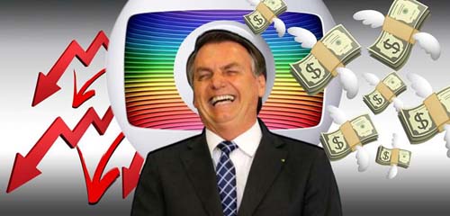 Bolsonaro faz inimiga Globo deixar de ganhar R$ 400 milhões