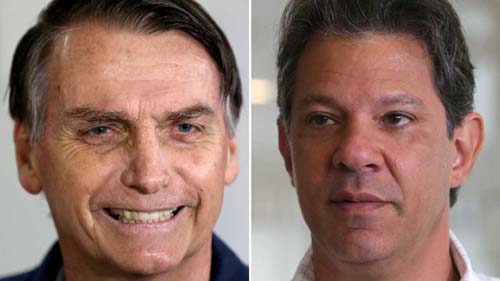 Nova pesquisa Datafolha mostra Bolsonaro com 59%, e Haddad com 41%