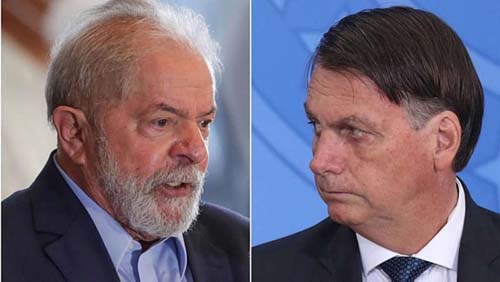 Vantagem de Lula sobre Bolsonaro cai para 8 pontos, diz pesquisa