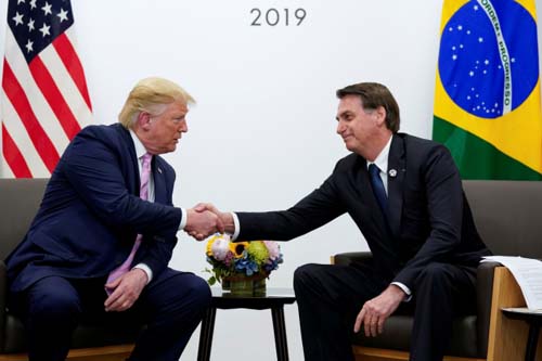 Trump diz que quer acordo comercial com o Brasil