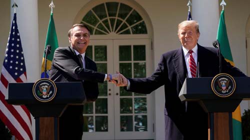 Bolsonaro: Trump não vai sobretaxar nosso aço e alumínio