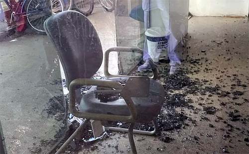 Artefato em lixeira no HGE explode e deixa uma pessoa ferida