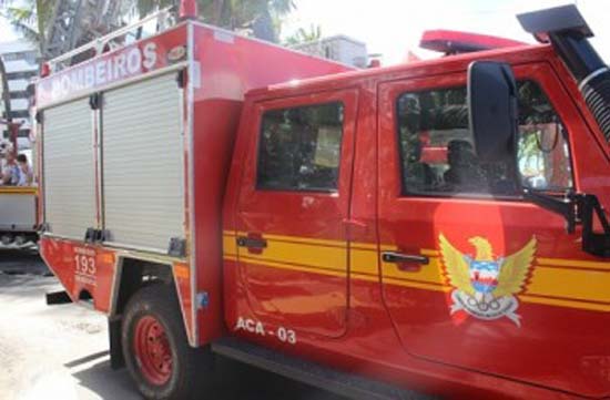 Carro pega fogo em trecho da AL-220, em Limoeiro de Anadia