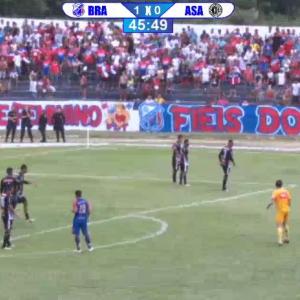ASA perde para o Bragantino por 1x0 e está fora da Copa do Brasil