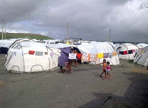 Acampados de Branquinha voltam a ser atingidos pelas chuvas 