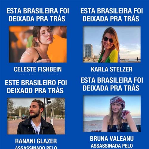 Federação Israelita usa fotos de vítimas do grupo terrorista Hamas para responder à declaração de Lula