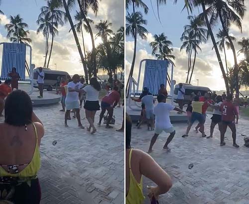 fotos que mostram briga em fila da 'cadeira gigante' são antigas