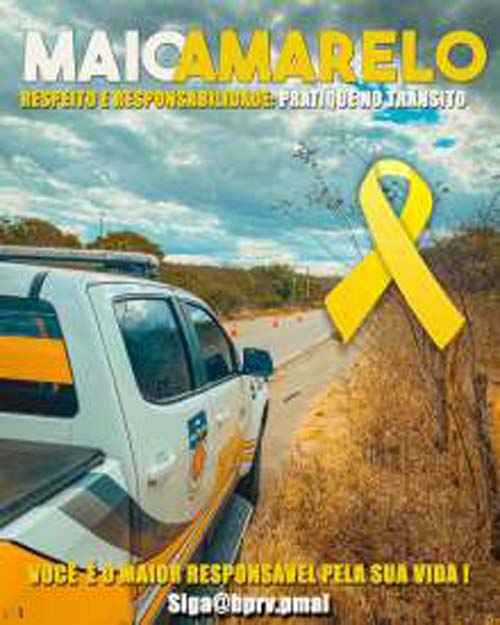 BPRv deu início à operação Maio Amarelo a partir deste sábado (1º) em Alagoas