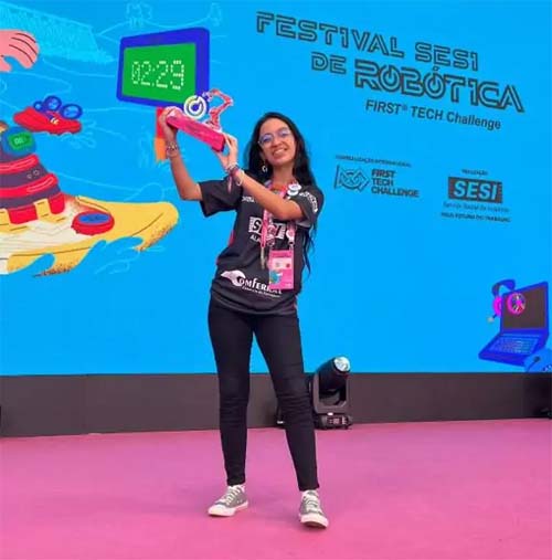 Robótica: Aluna do Sesi Alagoas se prepara para competição nos EUA