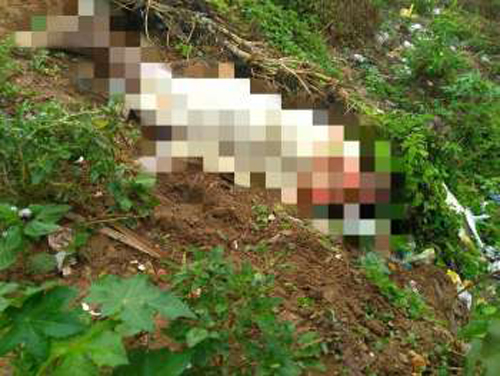 Cadáver é encontrado enrolado em lençol e com as pernas amarradas