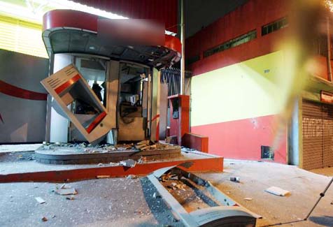 Agência do Bradesco é explodida em cidade do interior