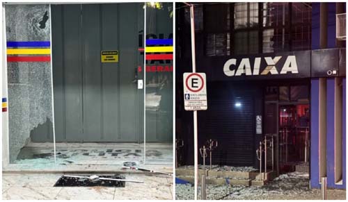 Criminosos do 'Novo Cangaço' atacam agência da Caixa e sede da PM em Guaxupé, no sul de Minas
