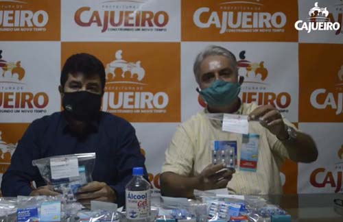 “Água sagrada”: Prefeito de Cajueiro (AL) anuncia distribuição de kit contra covid-19