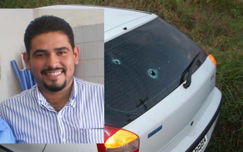 Veiculo de empresario Deodorense é alvejado com vários tiros de arma de fogo 