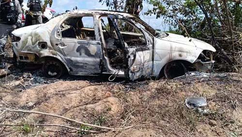 Corpos achados em carro carbonizado pertencem a jovens desaparecidos, confirma Polícia Científica de Alagoas